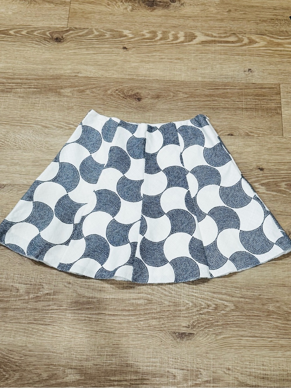 Trina Turk Los Angeles Black White Geometric A-Line Mini Skirt Size 4